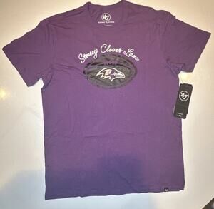 47’ Brand Stoney Clover Lane NFL Baltimore Ravens T-shirt- Purple Size L - NWT!